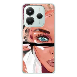 Чехол с печатью для Xiaomi Redmi Note 14 5G - (Мода) (AlphaPrint) (Макияж)