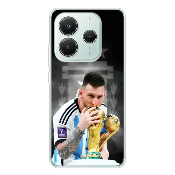 Чехол с принтом «Месси Чемпион» для Xiaomi Redmi Note 14 5G