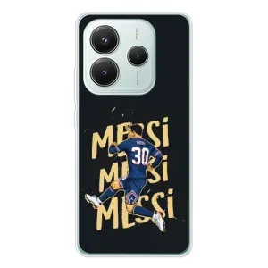 Чехлы для Xiaomi Redmi Note 14 5G (Leo чемпион) (AlphaPrint) (Messi ПСЖ)