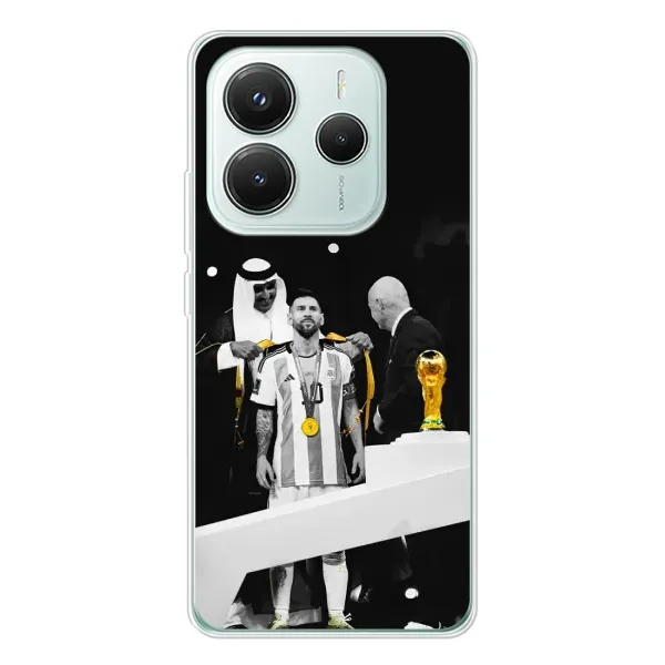 Чехол с принтом «Месси в накидке» для Xiaomi Redmi Note 14 5G