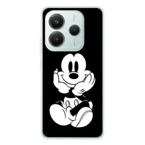 Міккі Маус чохол для Xiaomi Redmi Note 14 5G (AlphaPrint - Мультяшні) (Маус на чорному)