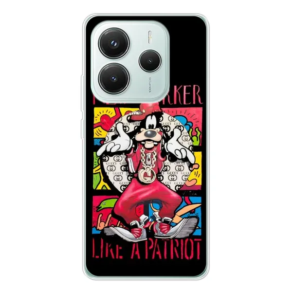 Чехол с принтом «Мультяшный Волк» для Xiaomi Redmi Note 14 5G