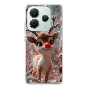 Яскравий чохол для Xiaomi Redmi Note 14 5G з Зимові Оленята