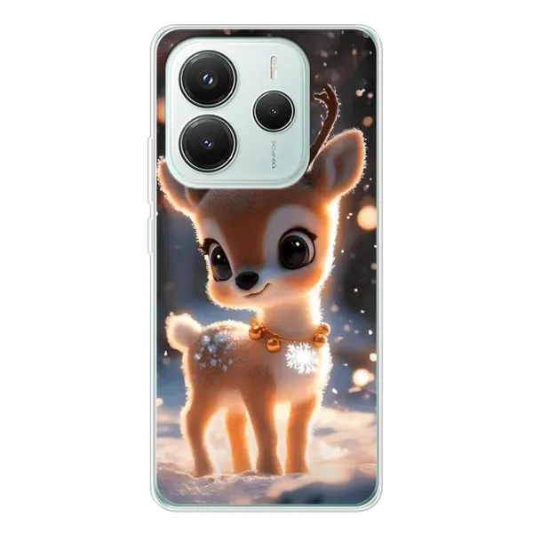 Чехол с принтом «Олененок» для Xiaomi Redmi Note 14 5G