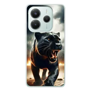 Чехол с принтом «Черная пантера» для Xiaomi Redmi Note 14 5G