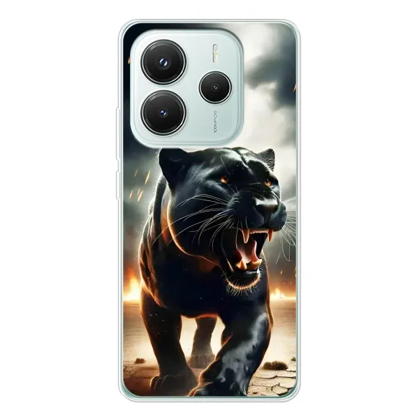 Чехол с принтом «Черная пантера» для Xiaomi Redmi Note 14 5G Чехол с принтом «Черная пантера» для Xiaomi Redmi Note 14 5G