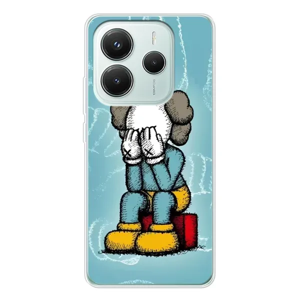 Чехол с принтом «Плач Bearbrick» для Xiaomi Redmi Note 14 5G