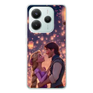 Чехол Рапунцель для Xiaomi Redmi Note 14 5G (Принцесса и принц)
