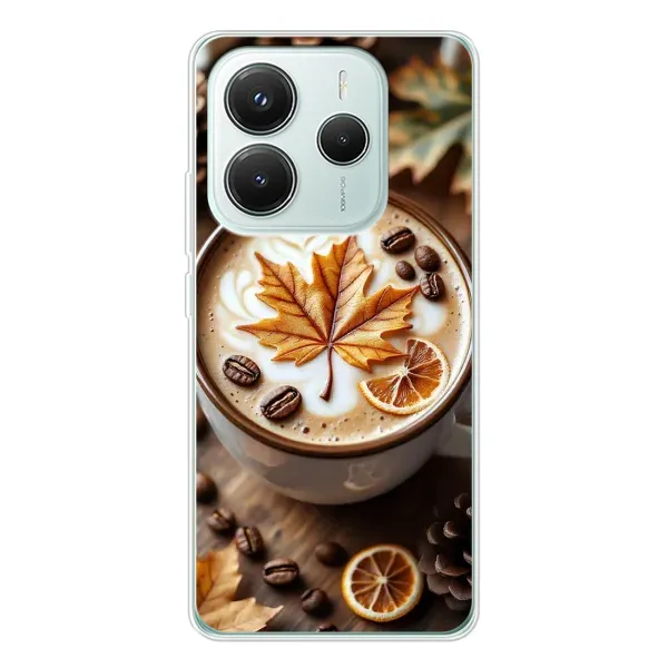 Чехол с принтом «Пряный кофе» для Xiaomi Redmi Note 14 5G Чехол с принтом «Пряный кофе» для Xiaomi Redmi Note 14 5G
