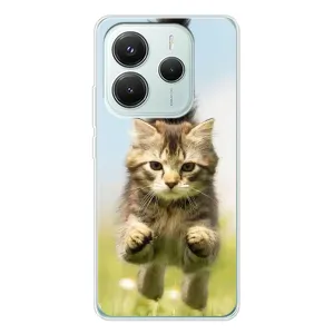 Чохли з Котиками для Xiaomi Redmi Note 14 5G (VPrint) (Прижок кота)