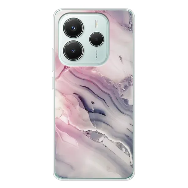 Чехол с принтом «Пурпурный Мрамор» для Xiaomi Redmi Note 14 5G