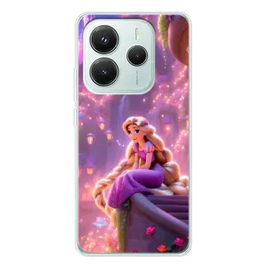 Чехол Рапунцель для Xiaomi Redmi Note 14 5G (Рапунцель в замке)