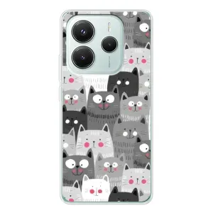 Чохли з Котиками для Xiaomi Redmi Note 14 5G (VPrint) (Мальовані котики)