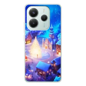 Різдвяні Чохли для Xiaomi Redmi Note 14 5G (VPrint) (Різдвяне місто)