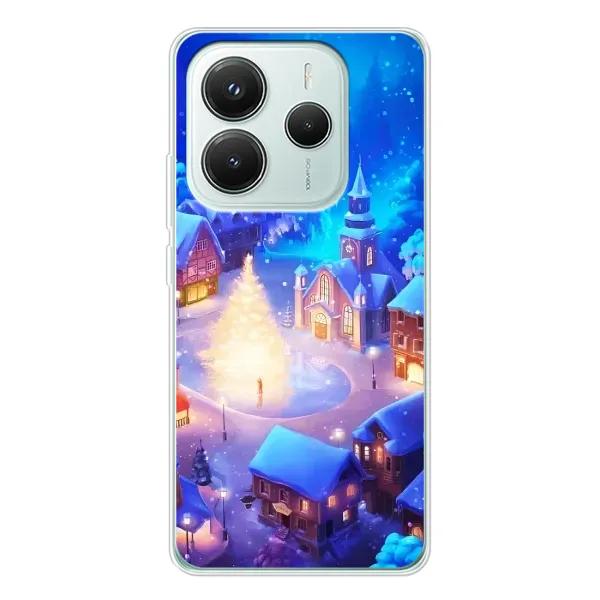 Чохол з принтом «Різдвяне місто» для Xiaomi Redmi Note 14 5G
