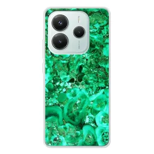 Мраморный чехол на Xiaomi Redmi Note 14 5G (VPrint) (Салатный Мрамор)