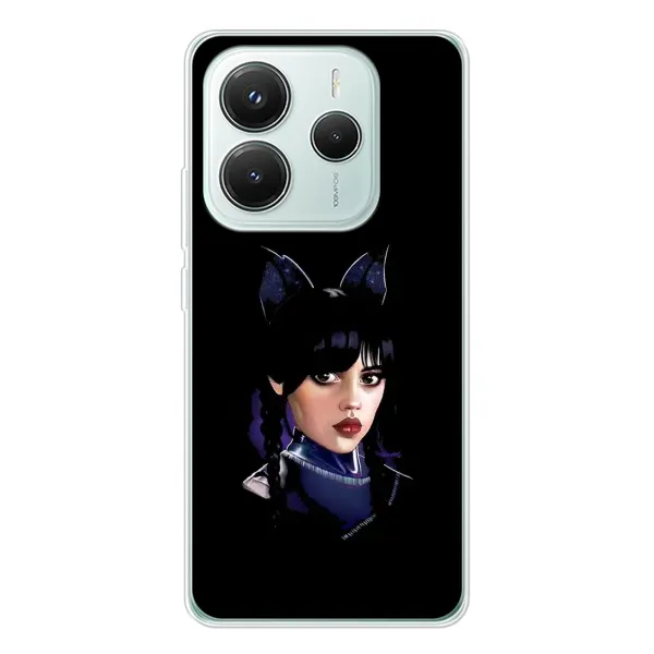 Чехол с принтом «серьезная Уэнздей» для Xiaomi Redmi Note 14 5G