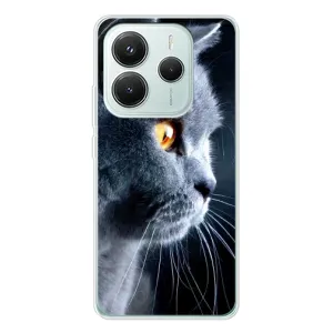 Чохли з Котиками для Xiaomi Redmi Note 14 5G (VPrint) (Сірий Кіт)