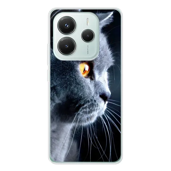 Чохол з принтом «Сірий Кіт» для Xiaomi Redmi Note 14 5G