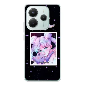 Чехлы Персонажи Аниме Наруто для Xiaomi Redmi Note 14 5G (AlphaPrint) (Сейлор Мун)