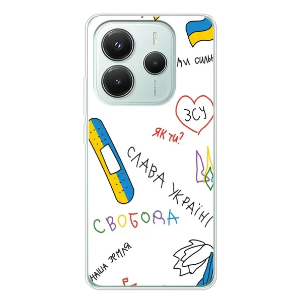 Чехол с принтом «Стикер» для Xiaomi Redmi Note 14 5G
