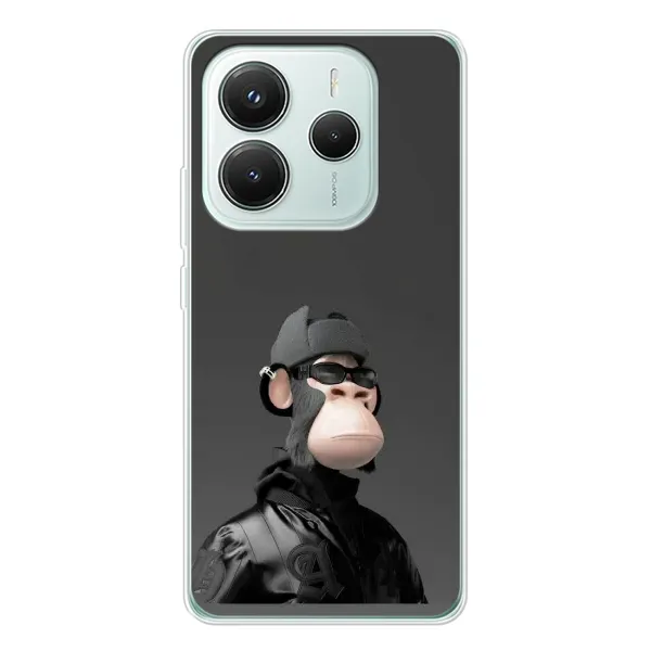 Чехол с принтом «стильная обезьяна NFT» для Xiaomi Redmi Note 14 5G Чехол с принтом «стильная обезьяна NFT» для Xiaomi Redmi Note 14 5G