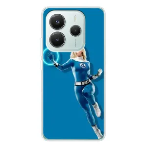 Чехол с принтом Фантастическая четверка для Xiaomi Redmi Note 14 5G (Сью Сторм полет)