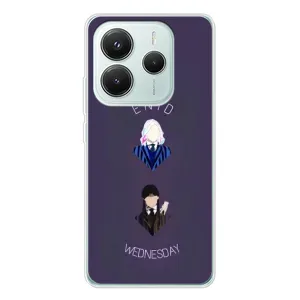 Чехлы Венсдей на Xiaomi Redmi Note 14 5G Уэнсдей (AlphaPrint) (Уэнздей и подруга)