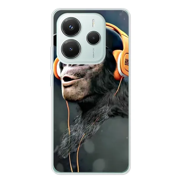 Чехол с принтом «В наушниках» для Xiaomi Redmi Note 14 5G
