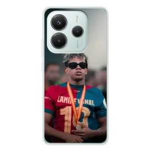 Чехол с футболистом Ламин Ямаль Xiaomi Redmi Note 14 5G (Ямаль Барса)