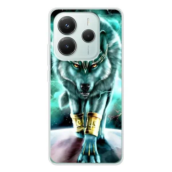 Чохол з принтом «Яскравий вовк» для Xiaomi Redmi Note 14 5G Чохол з принтом «Яскравий вовк» для Xiaomi Redmi Note 14 5G