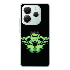 Чехлы с героями Марвел Xiaomi Redmi Note 14 5G (VPrint) (Зелёный Халк)
