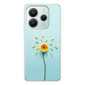 Чохли з квітами для Xiaomi Redmi Note 14 5G (VPrint) (Жовта квітка)