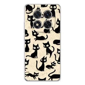 Чехол с рисунком кот на Xiaomi Redmi Note 14 Pro 5G (Черные коты)