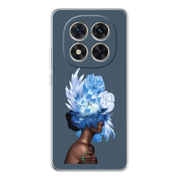 Чехол с принтом «Цветы на голове» для Xiaomi Redmi Note 14 Pro 5G