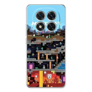 Чохол Майнкрафт на Xiaomi Redmi Note 14 Pro 5G (AlphaPrint) Minecraft (фон Minecraft)