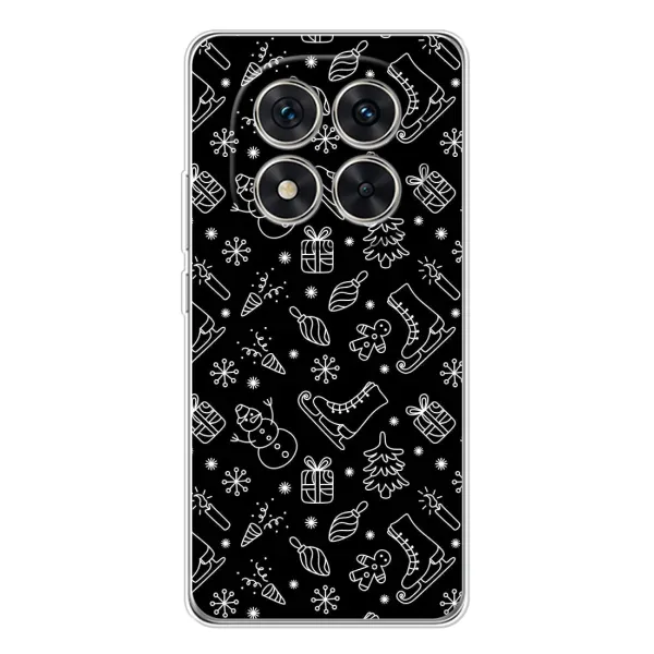 Чохол з принтом «Новорічний фон» для Xiaomi Redmi Note 14 Pro 5G