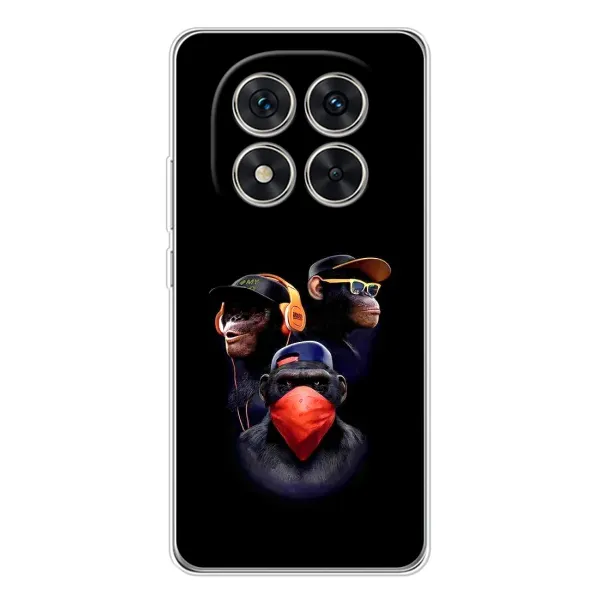 Чохол з принтом «Три мавпи» для Xiaomi Redmi Note 14 Pro 5G