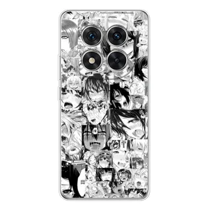Чехлы Персонажи Аниме Наруто для Xiaomi Redmi Note 14 Pro Plus (AlphaPrint) (Ahegao manga)