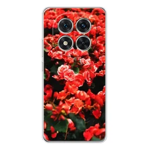 Чохли з квітами для Xiaomi Redmi Note 14 Pro Plus (VPrint) (Квіти червоні)