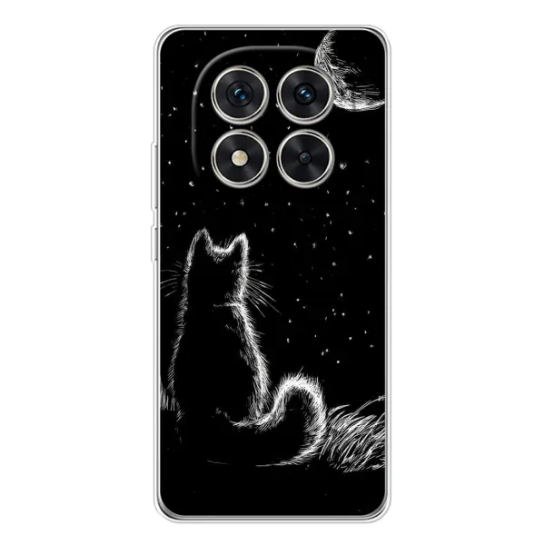 Чохол з принтом «Котик і місяць» для Xiaomi Redmi Note 14 Pro Plus