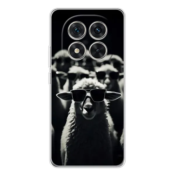 Чехол с принтом «Овечка в очках» для Xiaomi Redmi Note 14 Pro Plus