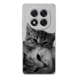 Чехол с рисунком кот на Xiaomi Redmi Note 14 Pro Plus (Пара котов)