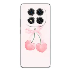 Чехол с розовым рисунком для Xiaomi Redmi Note 14 Pro Plus (Розовые вишни)