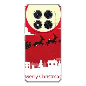 Рождественские Чехлы для Xiaomi Redmi Note 14 Pro Plus (VPrint) (Санта с оленями)