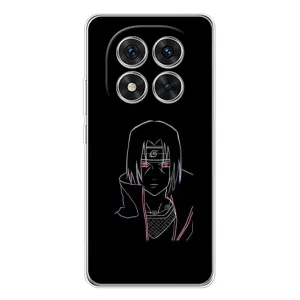 Чехлы на тему: Итачи Учиха для Xiaomi Redmi Note 14 Pro Plus (AlphaPrint) (силуэт Итачи)
