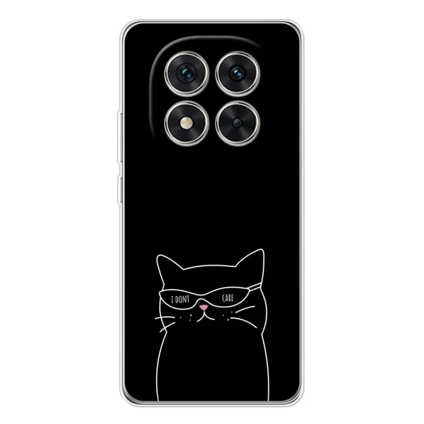 Чехол с принтом «Равнодушный кот» для Xiaomi Redmi Note 14 Pro