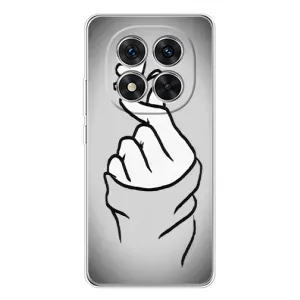 Чехол с принтом для Xiaomi Redmi Note 14 Pro (AlphaPrint - Знак сердечка) (Значок Love)