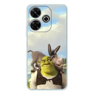Чохол з мультфільмом Шрек на Xiaomi Redmi Note 14 SE 5G (Шрек та Осел)