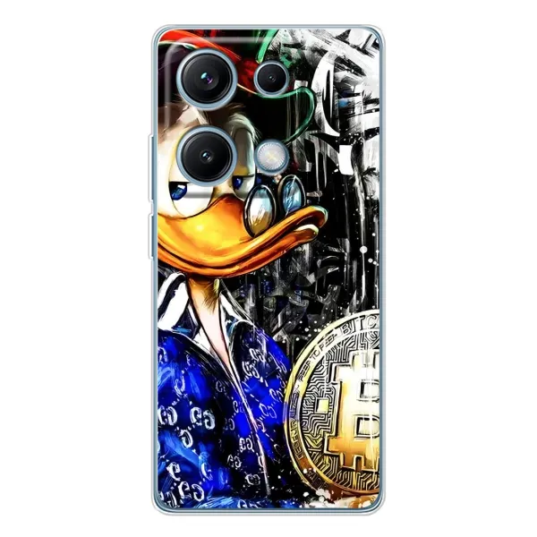 Чехол с принтом «Биткойн Скрудж» для Xiaomi Redmi Note 14S